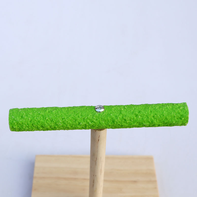 T-Shape Birds Parrots Hardwood Bird Standing Pigeon Perch Parrot Chewing Bird Stick Toys
