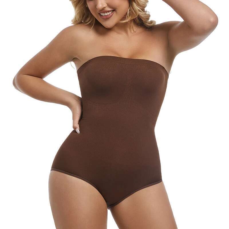 Shapewear Strapless Bodysuit For Women Off The Shoulder Seamless Tummy Control Sculpting Briefs Tube Tops Sexy Body Shaper KLMY