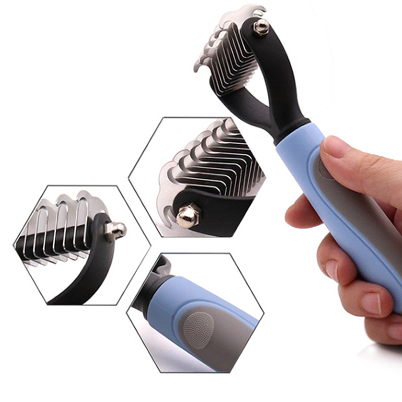 Professional Pet Deshedding Brush Cat Dog Hair Remover Pet Fur Knot Cutter Puppy Cat Comb Brushes Dogs Pet Shedding Grooming to