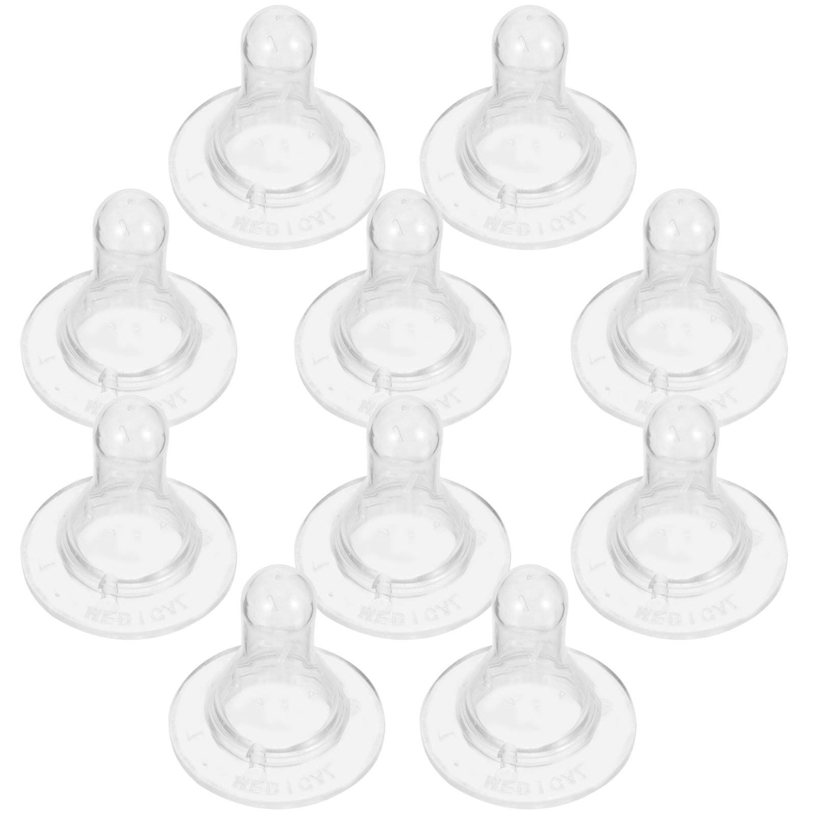 10 Pcs Pet Pacifier Baby Milk Bottles Nipple Pacifiers for Nursing Lamb Feeding Accessory Cow Silica Gel Pig Animal Farm Supply