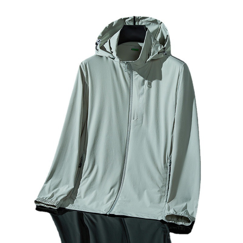 Summer tracksuit new couple clothing breathable ice silk anti UV sun protection jacket fishing suit men