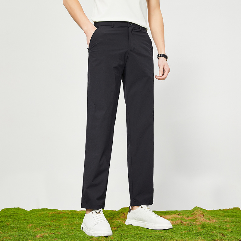 Men's Golf Brand Ice Silk Pants Summer New Korean Edition Trendy Casual Sports Youth Quick Dry Thin Long tracksuit