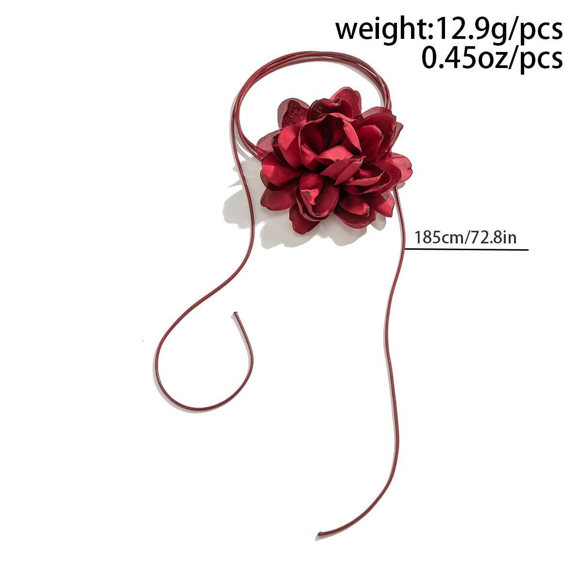 Ingemark Exaggerated Big Rose wer Choker Necklace for Women Wed Bridal Goth Kpop Adjustable Bowknot Chain Y2K Accessories New