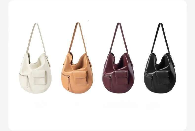 HOBO Soft Leather Handbags Large Capacity Casual Tote Crossbody Shoulder Bags For Women Hand Bag Bolsas Versatile