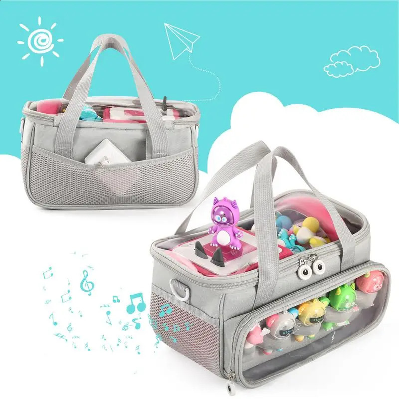 Ship from US Cute speaker storage bag to protect audio organizer with shoulder strap and joystick can be stored in a 250305FBB