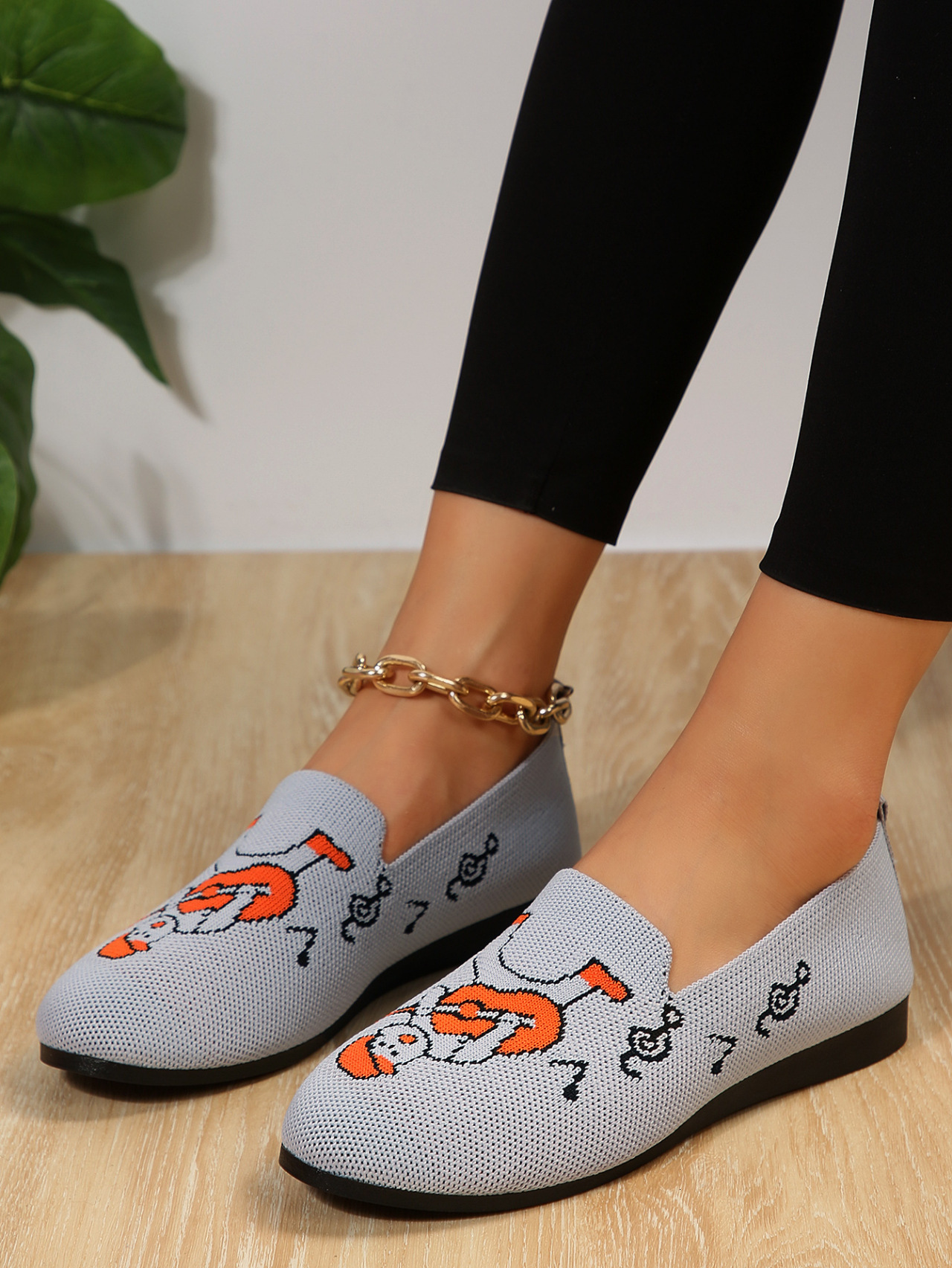 New women's fabric with 2025 style plus size casual flat bottom autumn single shoes ddmykukumalu