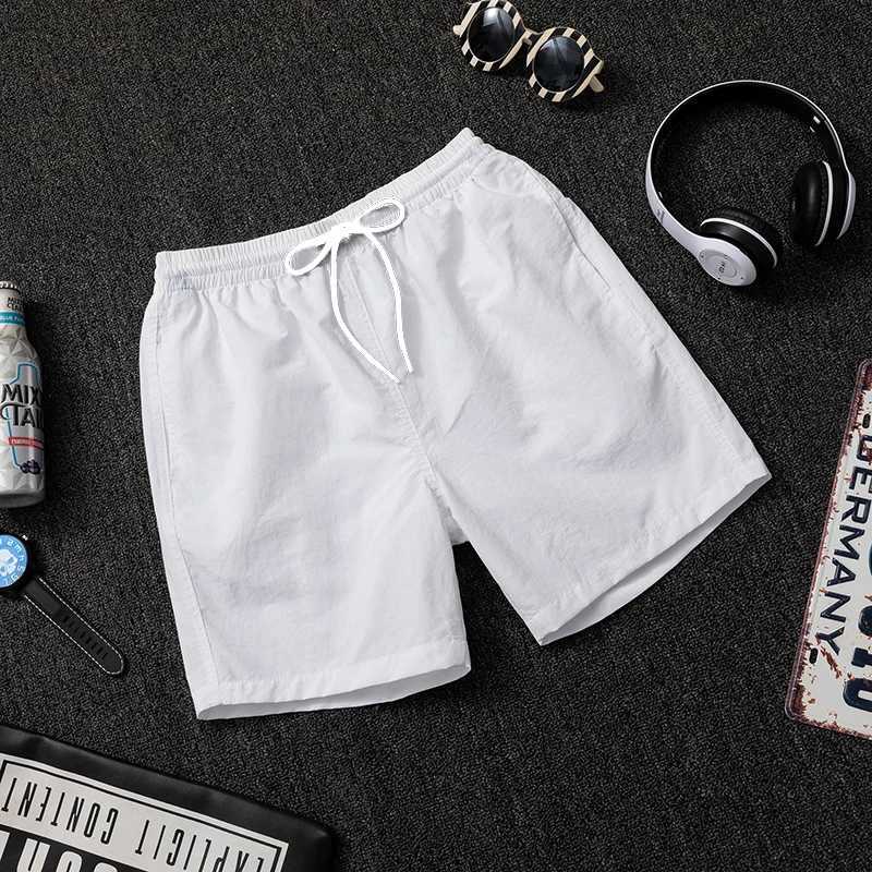 Mens solid color casual sports shorts quick dry surfing beach board elastic waist Bermuda mens surfing shorts size 2XS-6XLXJ250407