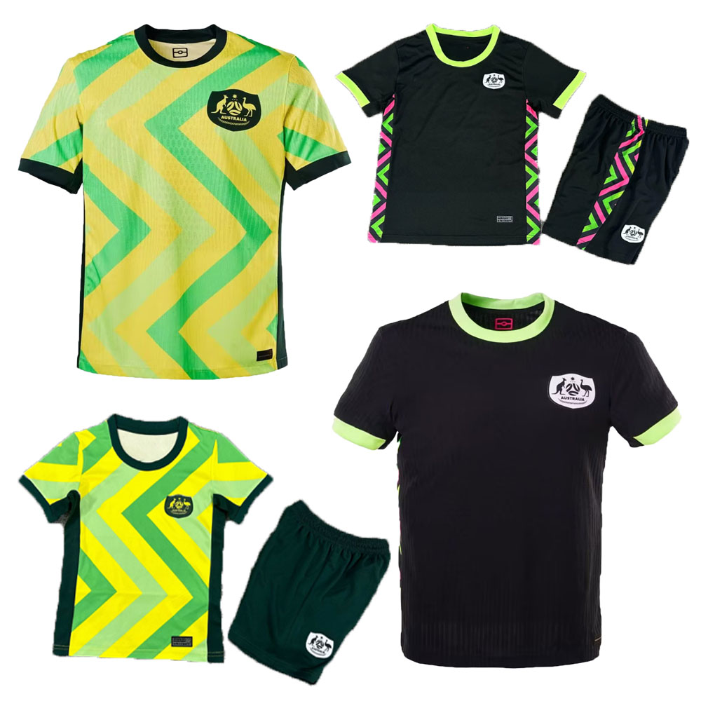 25 26 National Australia Team Soccer Jersey Cooney-Cross Micah Carpenter Raso Hunt Wheeler Chidiac Gorry Vine football shirt FGH MOOY SOUTTAR HRUSTIC BOYLE kids kit