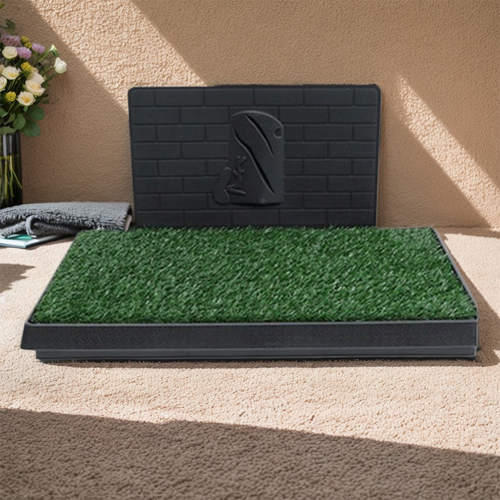 Training Pads with Pee Baffle Reusable Artificial Grass Patch Artificial Grass Training Pads Ideal for Small and Medium Dogs
