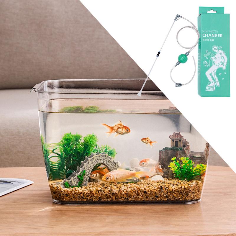 Fish Tank Gravel Vacuum Cleaner Aquarium Fish Tank Glass Cleaner Tool Shopping Center Home Siphon Equipment To Maintain Clear