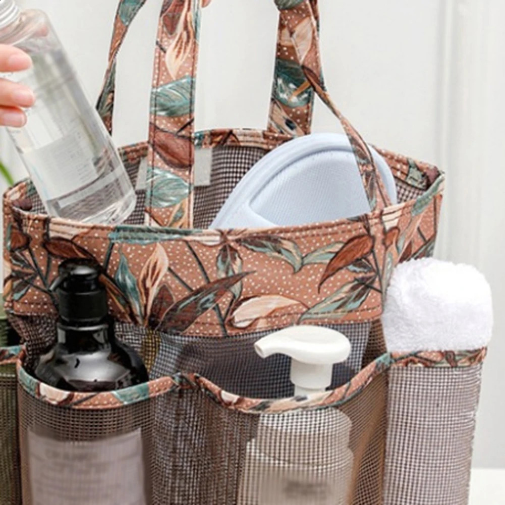 Ship from US Mesh Shower Caddy Tote Bag Portable for College Dorm Room Essentials Travel Beach Swimming Gym 250305FBB