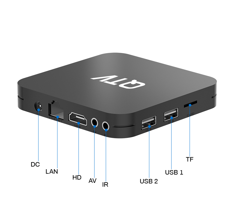 QTV X6 Set Top Box 5g Dual Wifi Allwinner H618 Quad Core 2gb 16gb 4k Video Android TV Box QTV