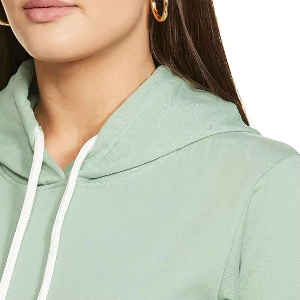 Wholesale 100% Cotton Women's Hoodies Breathable Solid Color Hooded Collar Customized Front Made Pakistan For Winter Use