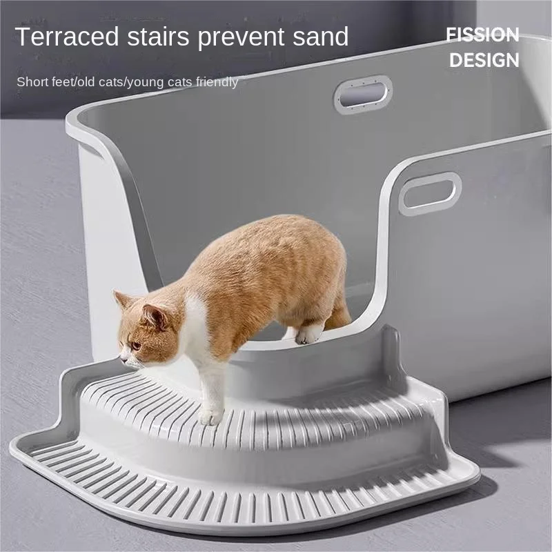 Extra Large Cat Litter Pan Jumbo Huge Fully Open Splash Proof 80cm Extra Large Cat Litter Box Maine Cat