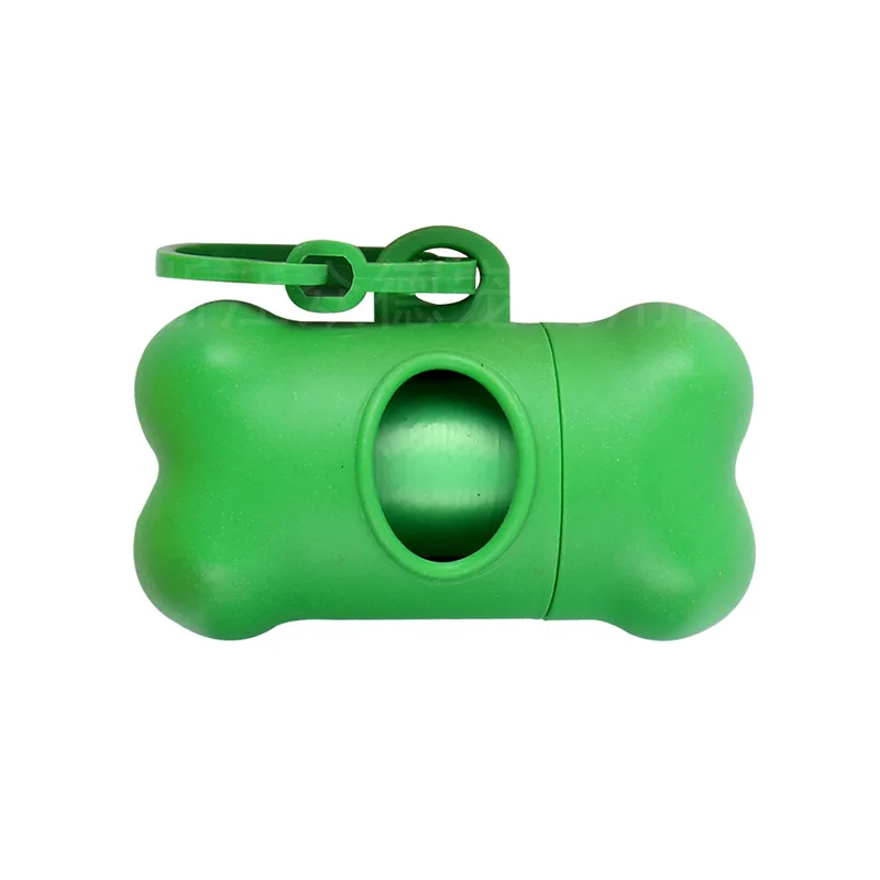 1Pcs Bone Shaped Bag Dispenser Disposable Pet Dog Waste Bag Holder Plastic Garbage Bag Case Carrier Disposal Poop Bag Dispenser