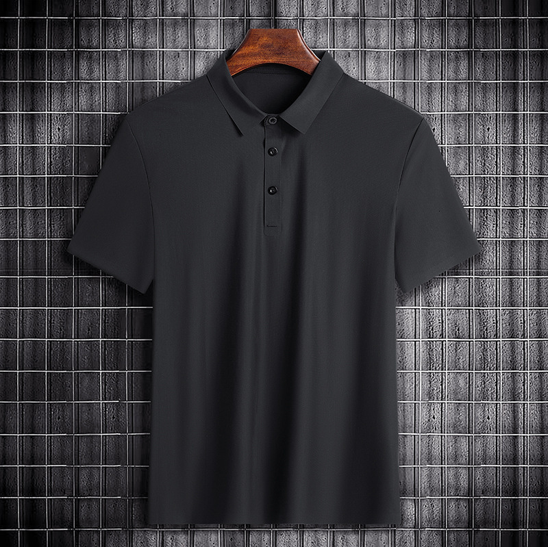 High quality summer quick drying polo men's ice silk short sleeved T-shirt women's group casual advertising shirt text tracksuit