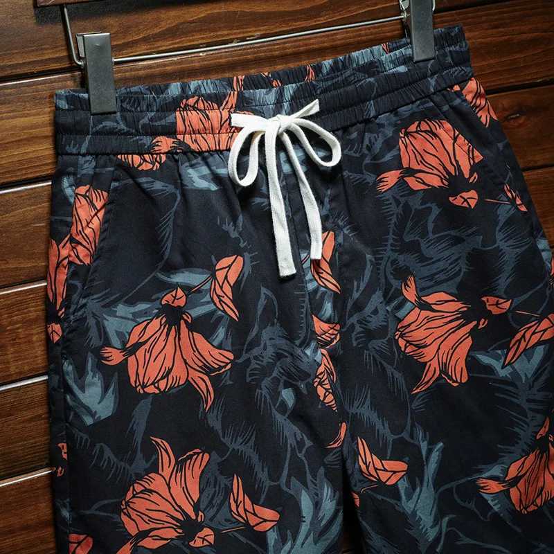 Beach shorts mens summer thin cool breathable outdoor pants handsome personality fashionable printed loose all matching casual shortsXJ250304