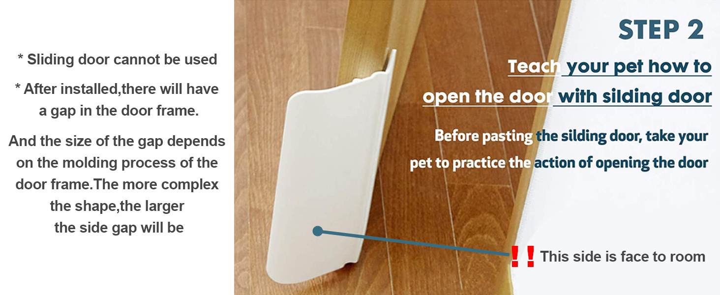 Door Opener, Automatic Lockable Pet Dog Door Automatic Gate Opener Dogs Cats Door, Cat Private Handle Pet Door for Bedroom Bathroom - Push to Open Pet