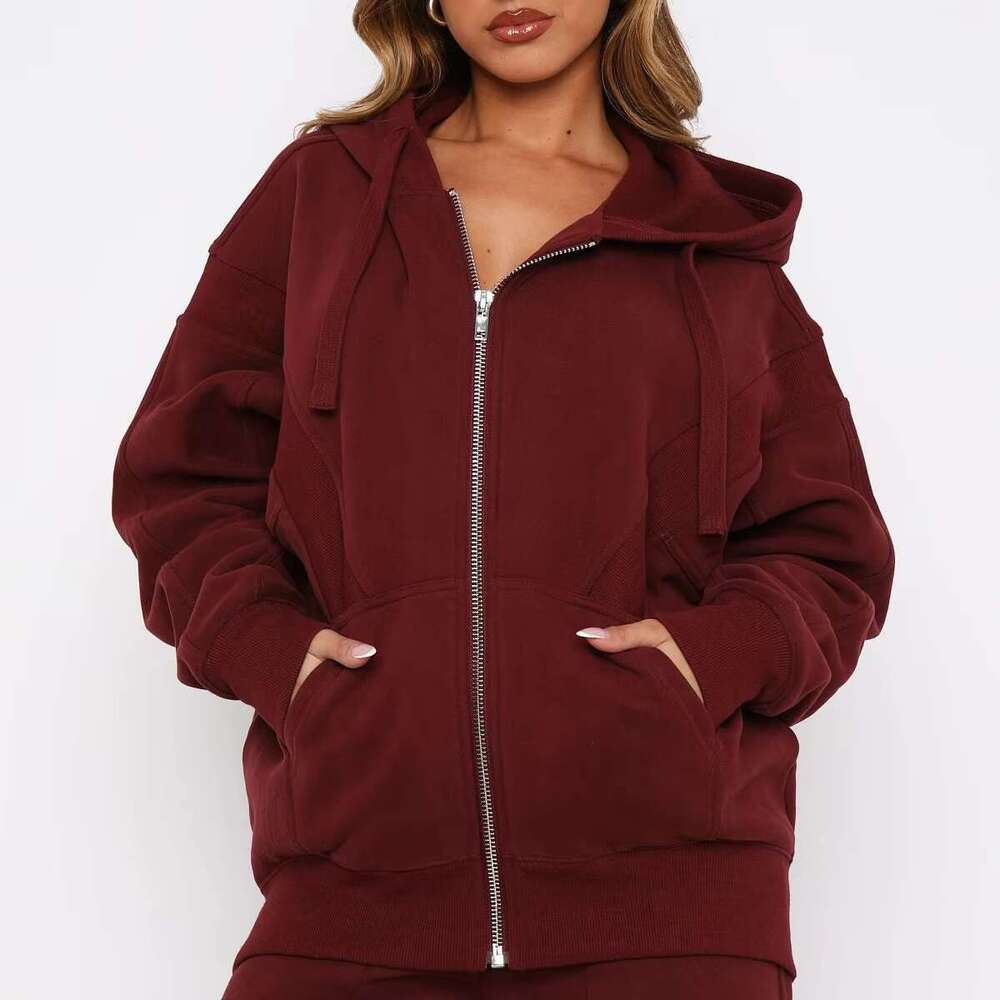 Custom Zip-Up Oversize Soft Fleece Hoodie For Women Printed Casual Winter Style With Hooded Collar Direct From Manufacturers