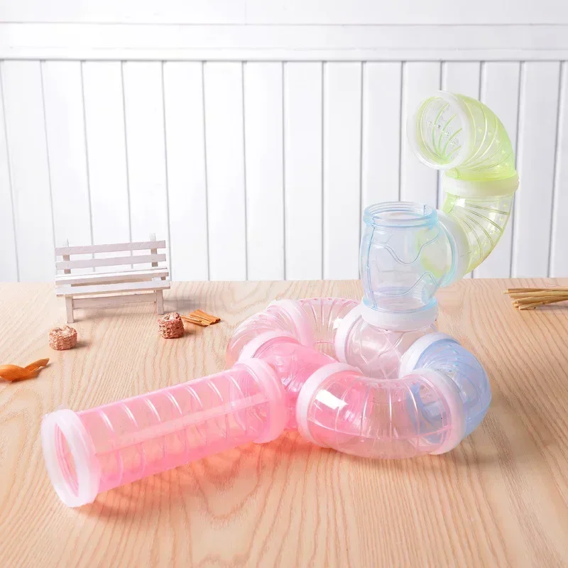 Plastic Training Playing Tools External Tunnel Hamster Toys Multifunctional Hamster Cage Accessories Hamster Pipeline