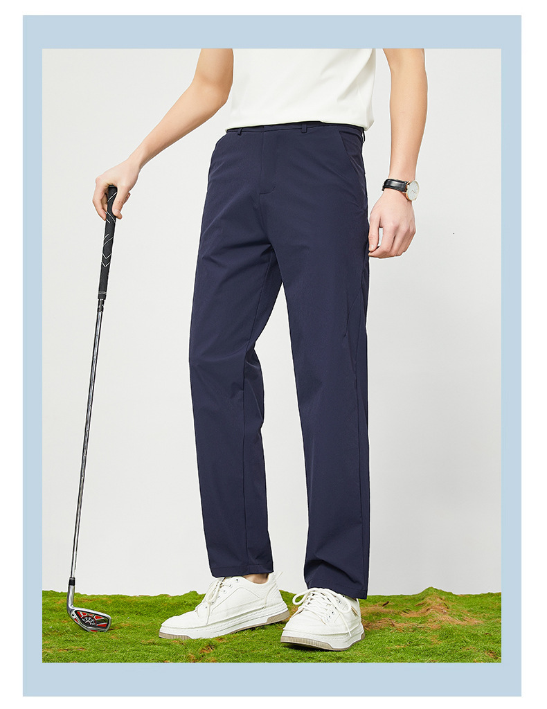Men's Golf Brand Ice Silk Pants Summer New Korean Edition Trendy Casual Sports Youth Quick Dry Thin Long tracksuit