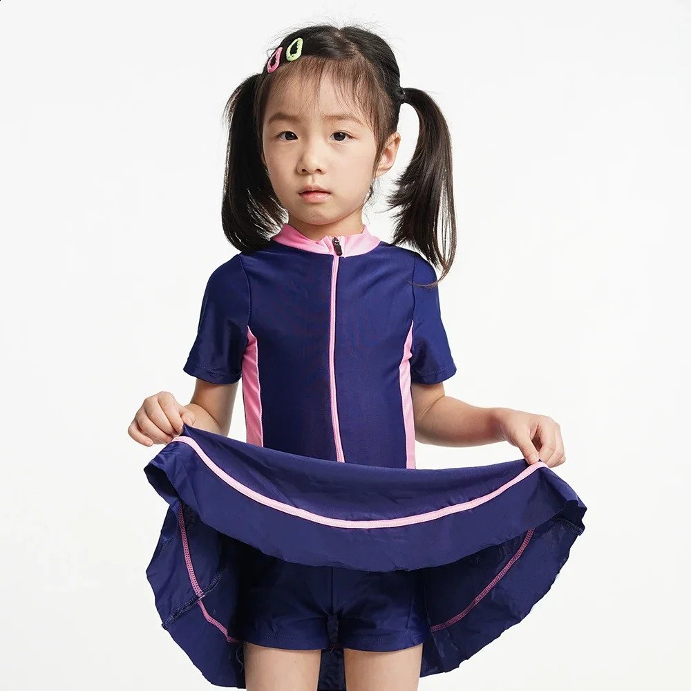2025 Kid Summer Cartoon Swimwear Cute Kids Girl One-piece Breathable Swimming Clothes Swimsuits Professional Swimming Suit 250304