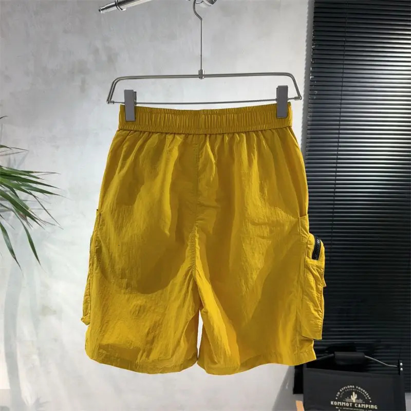 Summer Multi-pocket Cargo Shorts Men Trendy Outdoor Functional Quick-drying Straight Pants Versatile Loose Five-quarter Pants 250304
