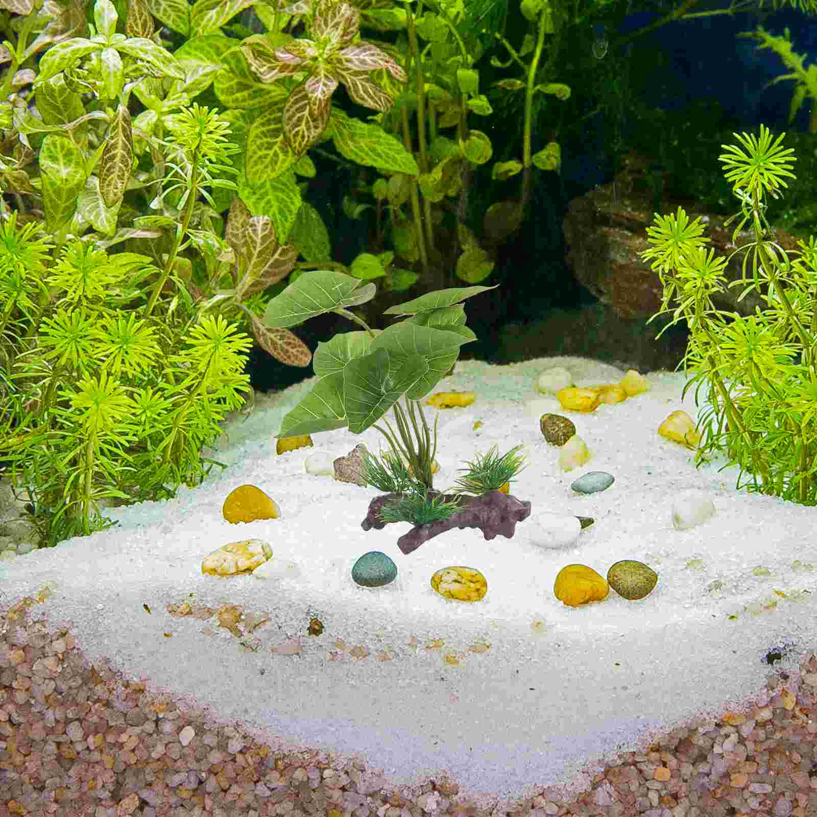 Artificial Water Plants Aquarium Grass Plastic for Fish Tank Inflatable Sculpture Decor Betta Bubble Easter Eggs