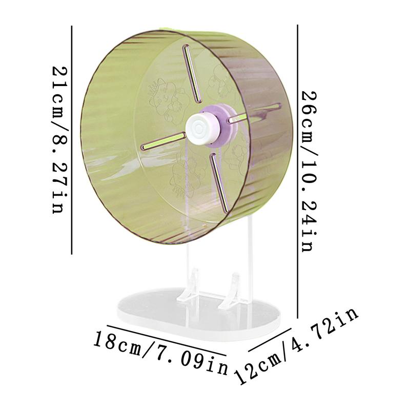 Silent Hamster Wheel Pet Running Wheel Quiet Acrylic Small Animal Exercise Spinner Hamster Running Accessories Toys For Gerbils