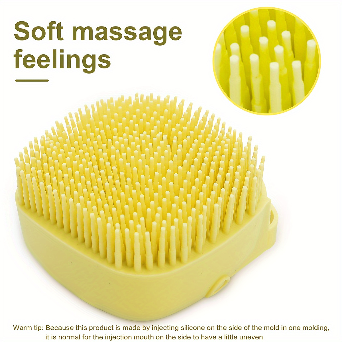 Gentle Silicone Pet Bath Brush with Shampoo Dispenser-Colorful Soft Bristles for Deep Clean and Relaxation-Dog Grooming Massage