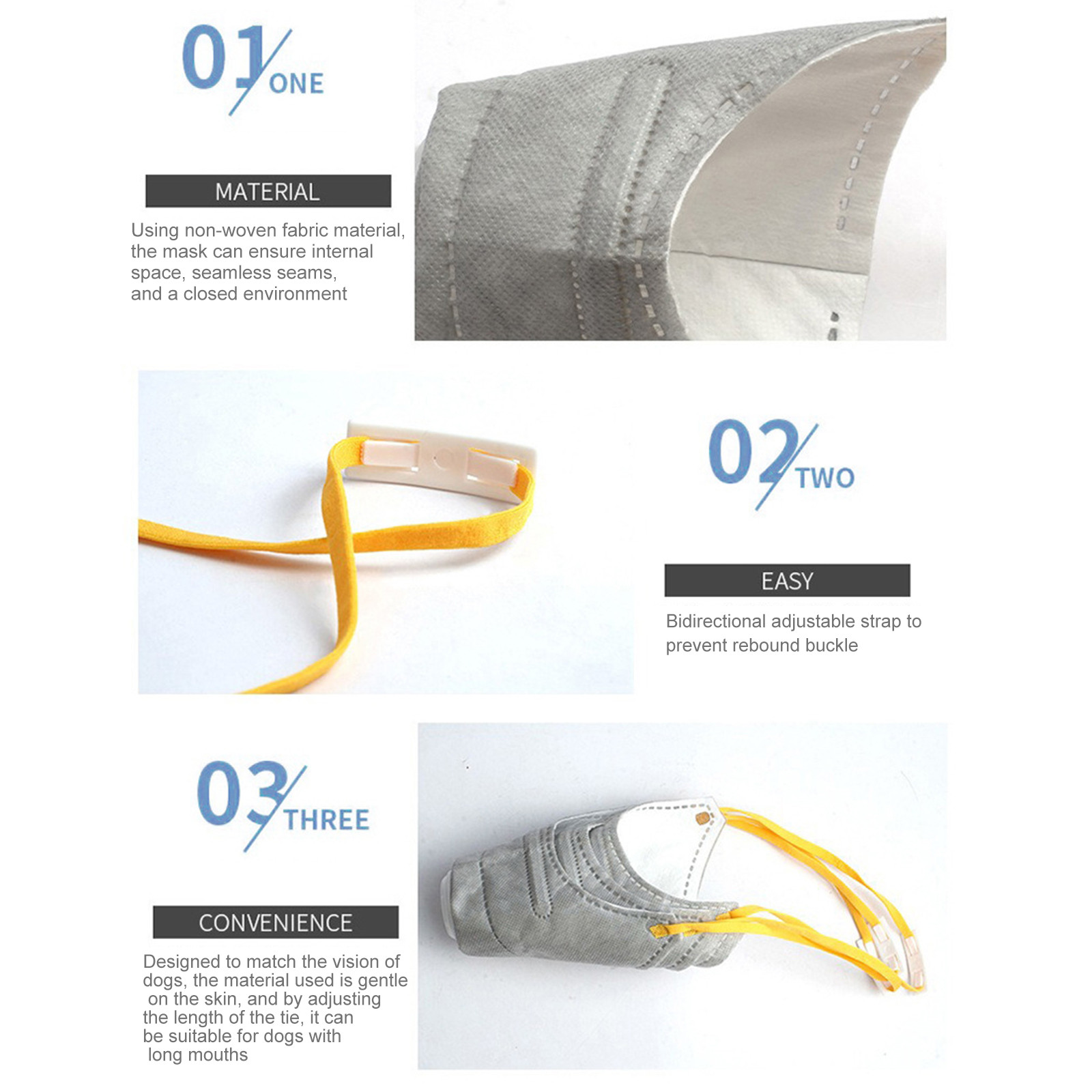 Dog Mask,Adjustable Dog Respirator Muzzle,Dog Filter Muzzle For Filter Pollutants,Reusable Breathable Protective Muzzle