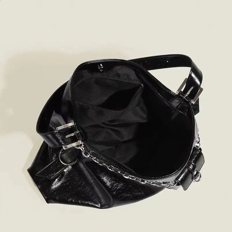 Bag for Women Fashion Shopping Bag PU Top-Handle Handbag High Capacity Silver Black Casual Leather Tote Bag 250304