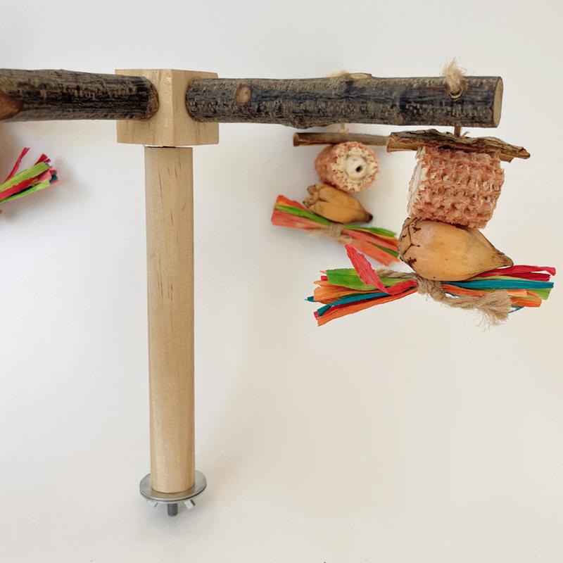 Natural Parrot Perch Bird Stand Tree Rods Claw Grinder Long Tailed Parakeet Climbing Standing Tree Branch Bird Cage Accessories