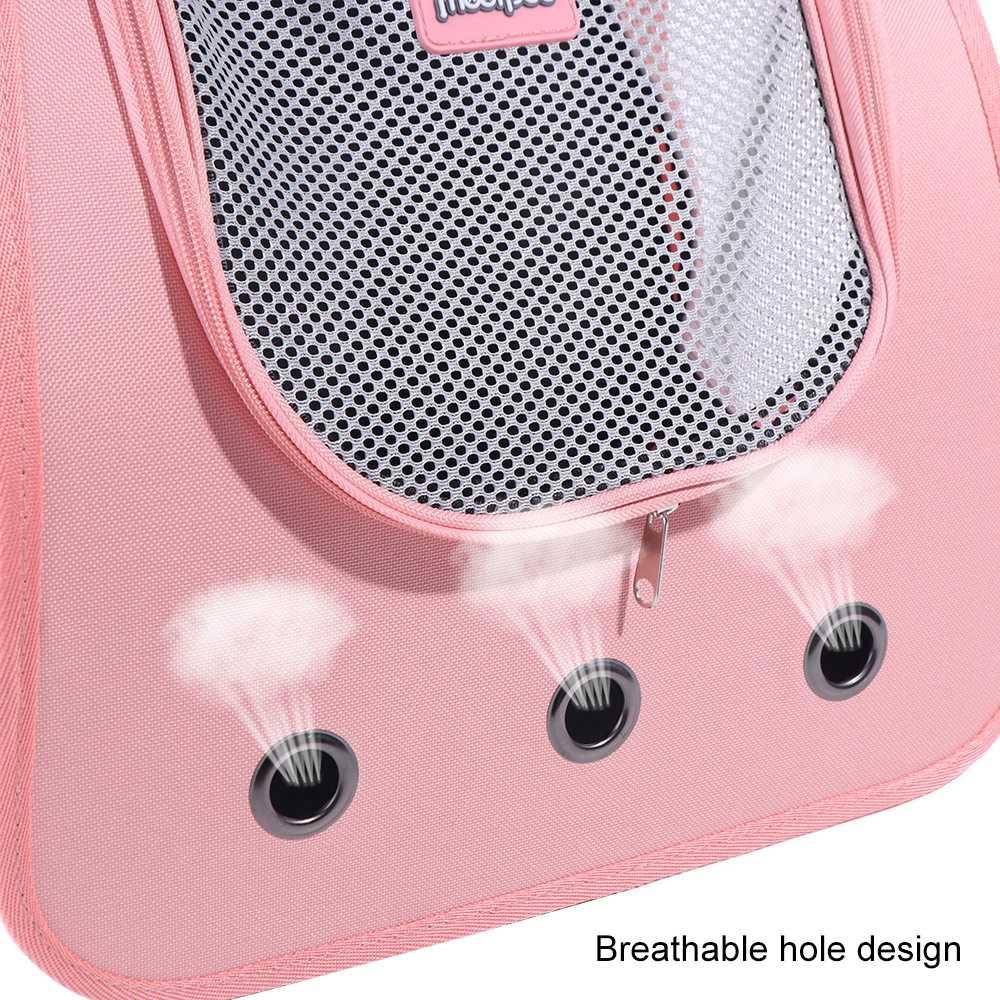 Large Capacity Cat Backpack Bag Breathable Foldable Cat Carrier Bag Water-resistant Shoulder Pet Dog Backpack Pet Bag