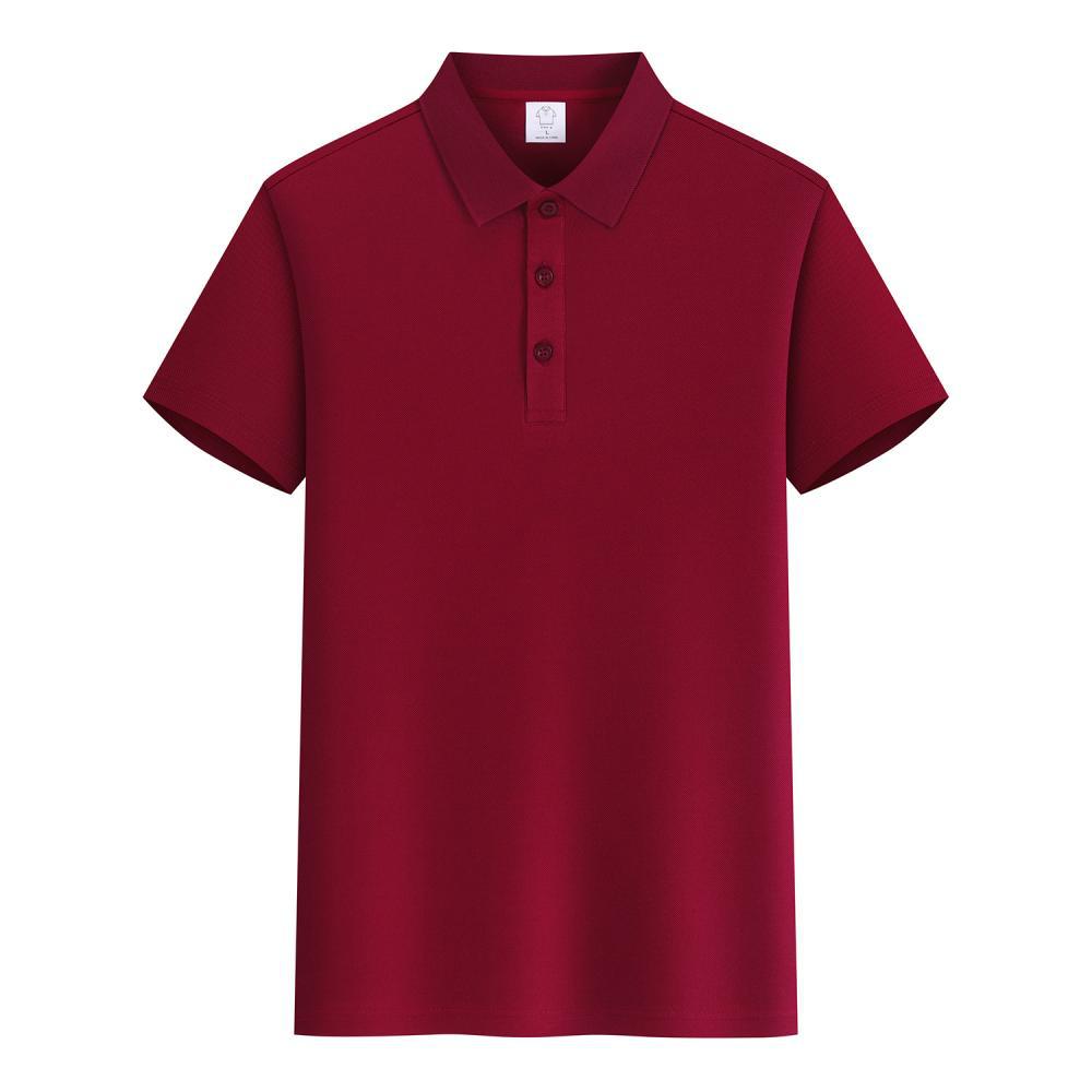 Solid color Asia-European code lapel POLO shirt corporate work clothes activity clothing group building campus graduation class uniform party short-sl