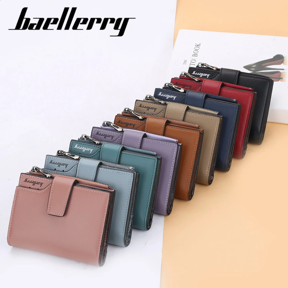 Minimalist Solid Color Short Wallet AllMatch Coin Purse Casual Multifunctional Credit Card Holder Unisex Bag For Daily Use 250305