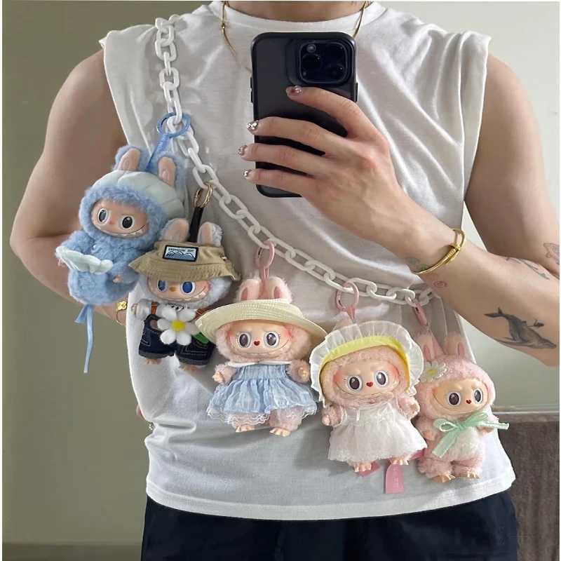 In stock Labubu Mokoko Spring Flower Sweetheart Thailand Limited Edition Vinyl Doll Cute Backpack Pendant Decorative Blind BoxT250305
