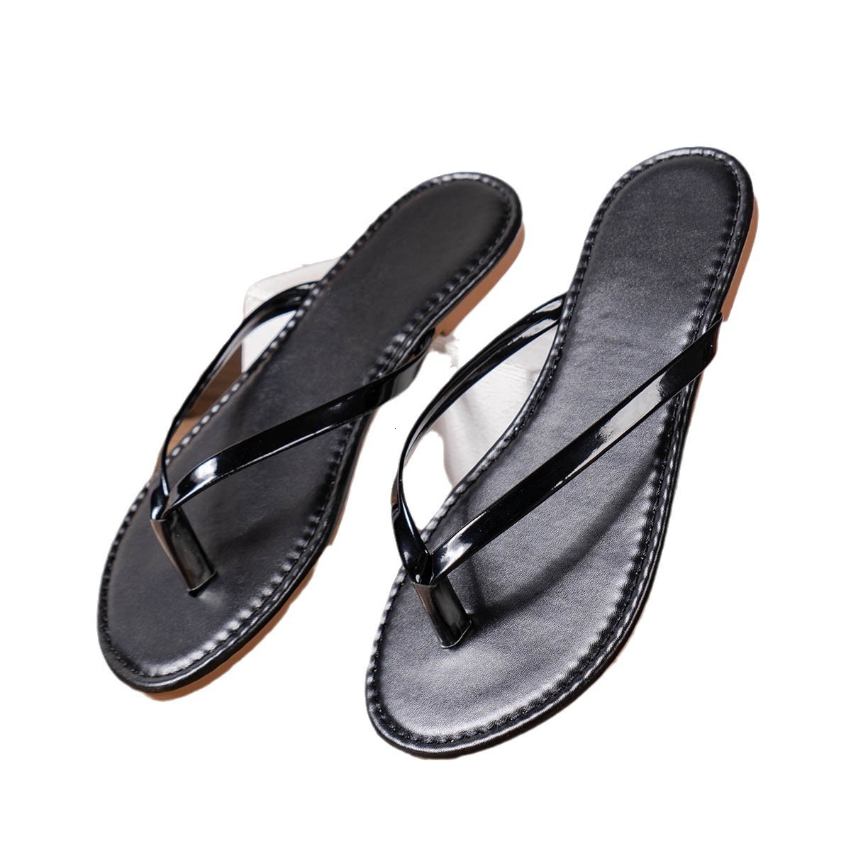 Sandals solid color small new fashion flat sandals beach 2025 women's spring and summer plus size ddmykukumalu