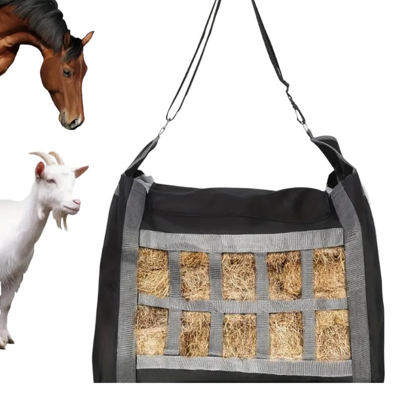 Goat Hay Feeder Hangable Goat Food Container Water Resistant Hay Storage Container Slow Feed Hay Bag for Domestic Animals