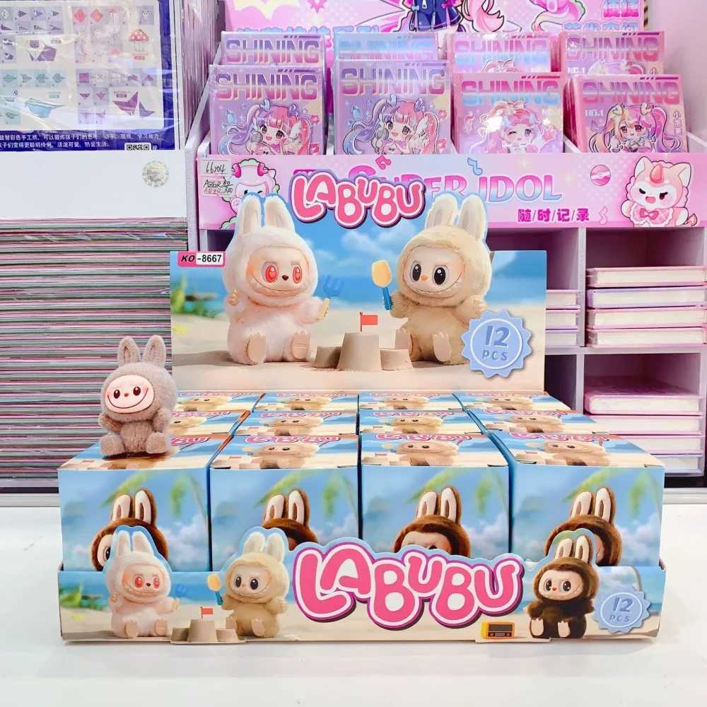 Free shipping Mini Labubu Blind Box The Monsters Heartbeat aron Enamel Face Pvc Figurine Tabletop Ornament Kawaii Doll Kid Birthday Gift