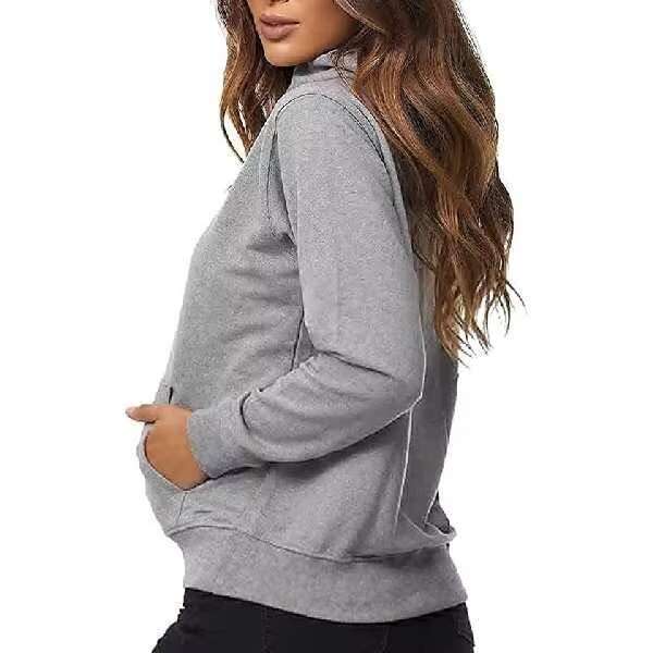 Women's Hoodies & Sweatshirts Ladies Custom Oversized 100% Cotton Fleece Plain Streetwear Drop Shoulder Hoodie For Women