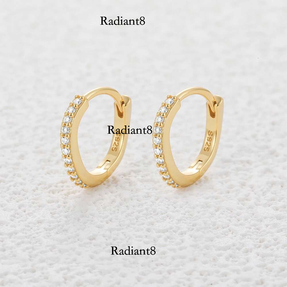 ROXI Sterg Sier 1Pair Wave Cross Hoop Earrings For Women Moissanite shining dia 3 Styles Earring Ear Buckle Party