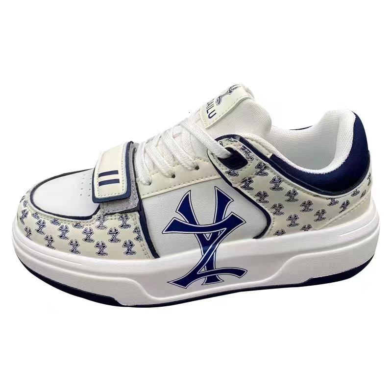2025 Designer Wearing Lulang and increasing the height of thick soles, Instagram style, niche letter design shoes for men, ulzzang, contrasting colors