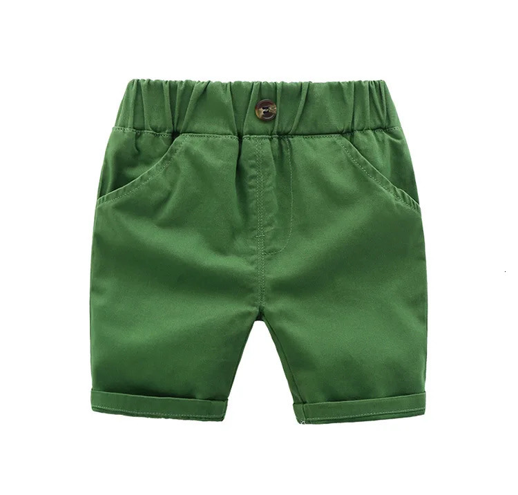 Little Boy Chic Shorts Casual Clothing 1-6Yrs Children Summer Elastic Waist Trousers Knee Length Pants Cool Kid Britches 250304