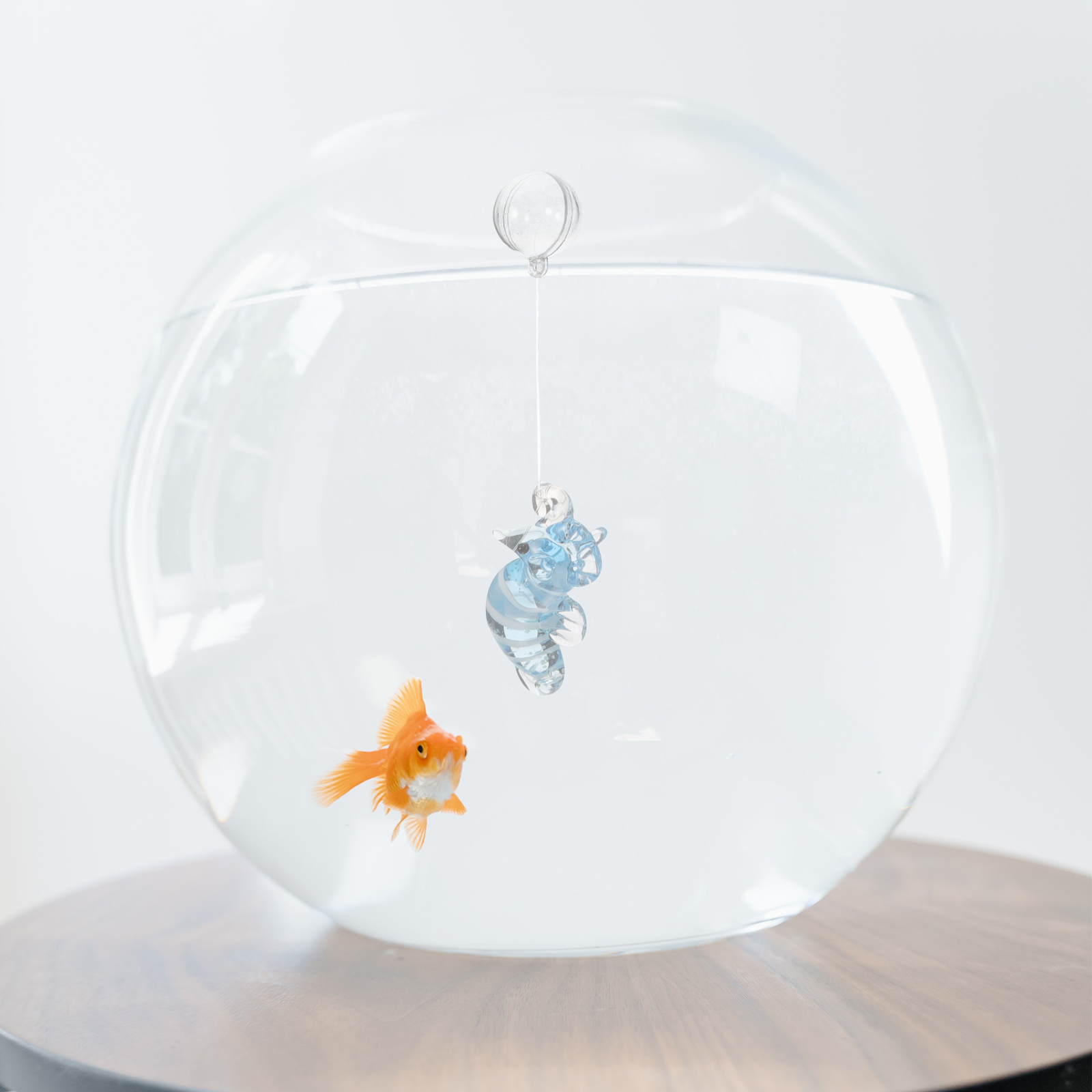 Fish Tank Decoration Decorative Sea Horse Aquarium Cartoon Hanging Ornament Fake Glass