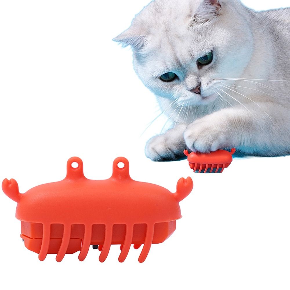 Obstacle Avoidance Sensor Crawling Crab Cat Toys Keep Them Busy Safe Interactive Pet Toys Washable Wear-resistant