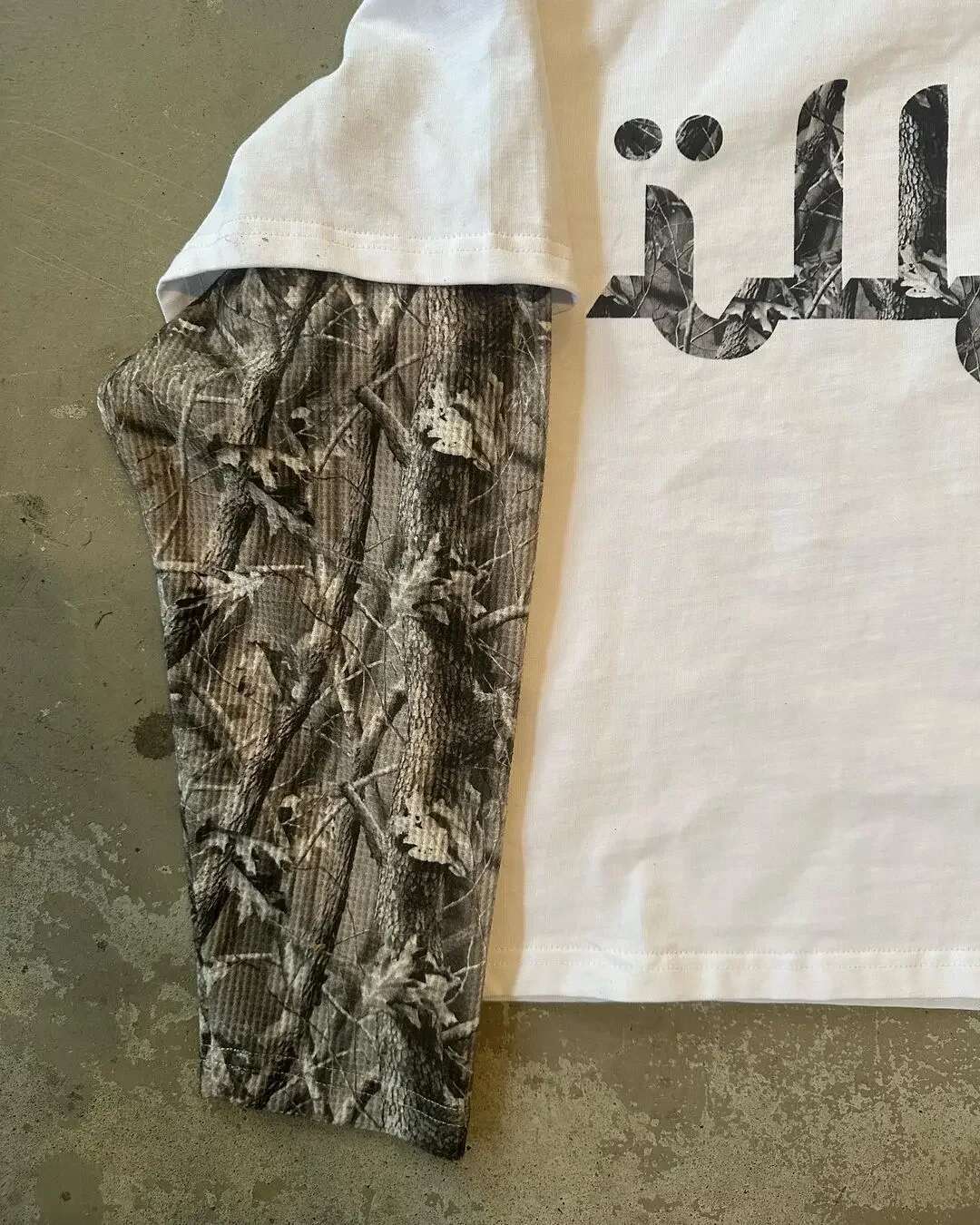 Camouflage Splicing Shirt Women's T-Shirt Men's American Casual Printed Long-Sleeved Retro Haruku Y2k Street Fashion Loose Top