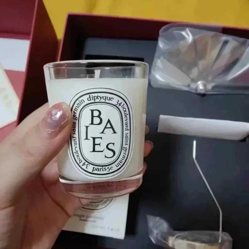 1 Diptyques Romantic Candle Transparent Fragrance Candle Lamp Gift High Quality Aromatherapy perfume Fragrance Home Decoration Y250305
