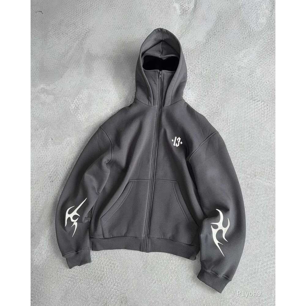 International Station American Street Ninja Masked Men's and Women's Black Style 3D Printed Hoodie