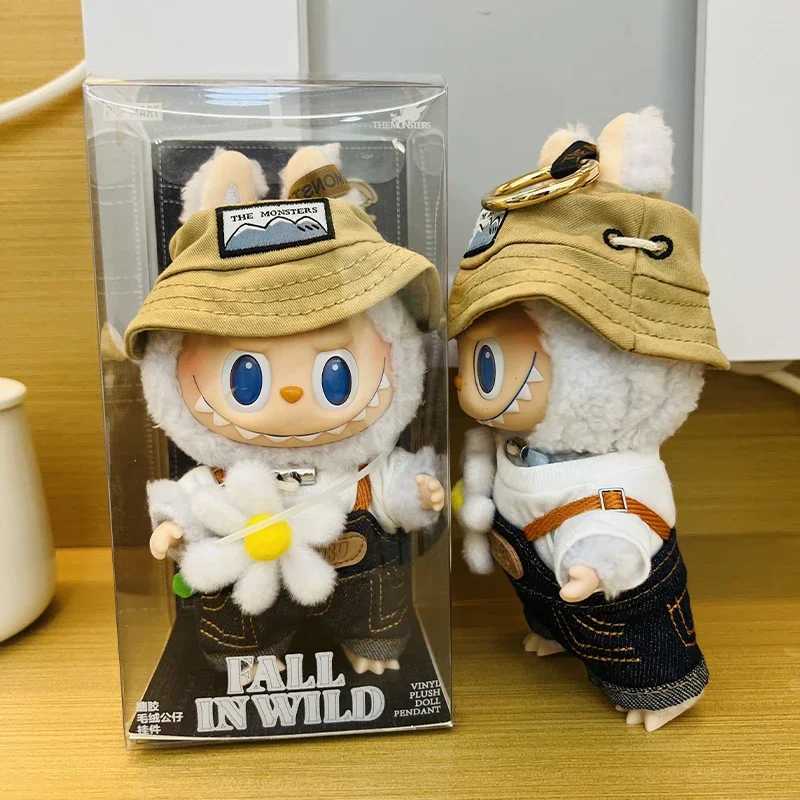 Labubu Fall In Wild series Lisa Same The Monsters 17cm Labubu Rag Vinyl Plush Doll Tide Play pendant Christmas gift in stockT250305